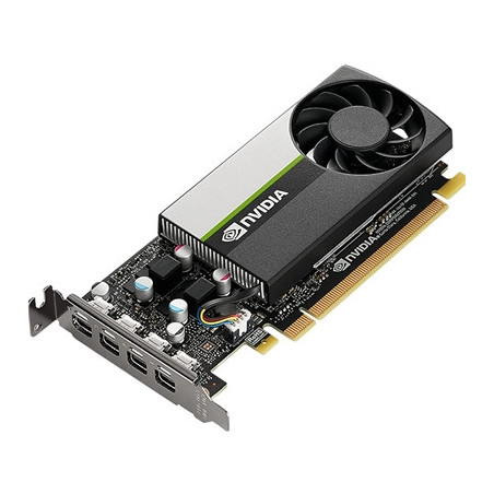 PNY NVIDIA Professional T1000 Retail Graphics Card  8GB GDDR6  896 CUDA Cores  2.5 MHz TFLOPS  Single Fan Low Profile  4x mini-D