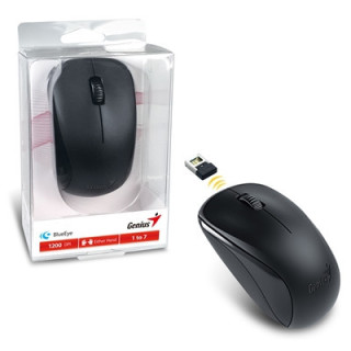 Genius NX-7000 Wireless Mouse  2.4 GHz with USB Pico Receiver  Adjustable DPI levels up to 1200 DPI  3 Button with Scroll Wheel 