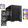 Antec FLUX M Mini Tower PC Case - Tempered Glass  Steel/Plastic  6 PWM Fans  USB-C  Micro-ATX/ITX Compatibility