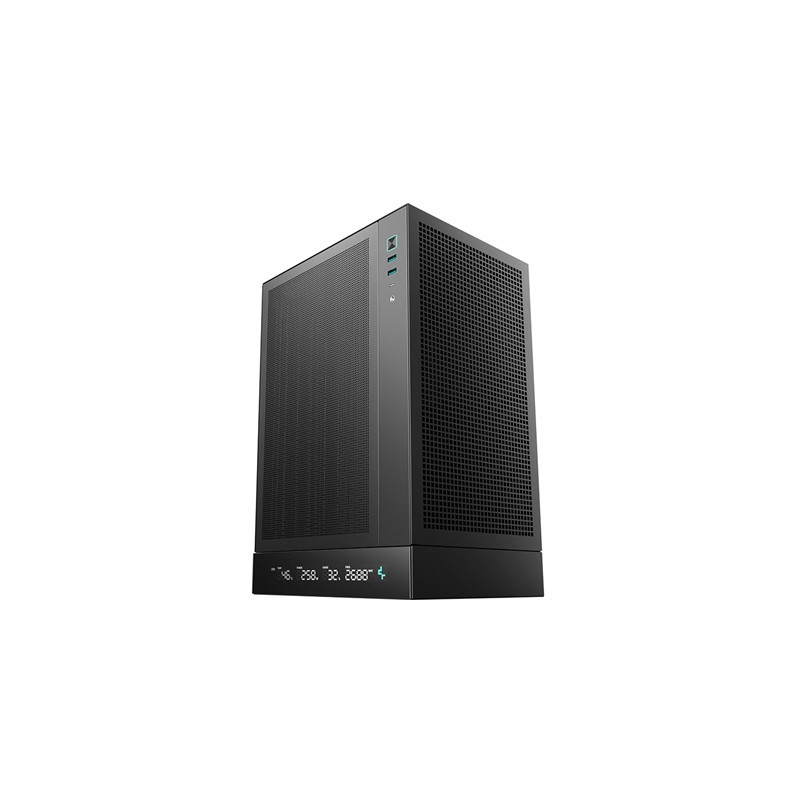 Deepcool CH170 Digital Mini-ITX Case - High Airflow  Supports Water Cooling  Ultra-Quiet Operation  Compact Design for Efficient