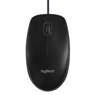 Logitech B100 Wired USB Mouse  3-Buttons  1000dpi and Optical Tracking  Ambidextrous Design for PC  Mac and Laptop  Black
