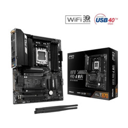ASRock X870 Pro-A WiFi AMD AM5 Socket Motherboard  ATX  4x DDR5 Slots  3x M.2 Sockets  2.5GbE LAN  Wi-Fi 7  1x HDMI Port / 2x US