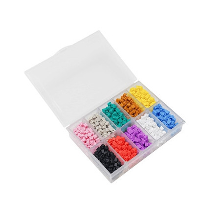 DeepCool PIXEL 10 Customisable Silicone Bits- Create Vibrant 8-Bit Mosaic Artwork with 10 Colour Options  Compatible with Multip