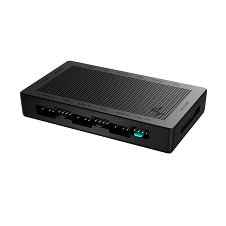 DeepCool SC790 2-in-1 Addressable RGB & PWM Fan Hub  6-Port  Connect up to 6 PWM ARGB 3-Pin Fans Simultaneously While Occupying 
