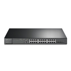 TP-Link JetStream TL-SG3428XMP 24-Port Metal Gigabit and 4-Port 10GE SFP+ L2+ Managed Switch with 24-Port PoE+ (384W)