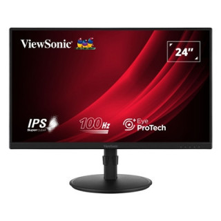 Viewsonic VA2408-HDJ 24 Inch IPS Monitor  Full HD  100Hz  5ms  VGA  HDMI  Display Port  Height Adjust  Pivot  Swivel  Int PSU  V