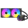 Antec Skeleton 240 ARGB Liquid CPU Cooler  Universal Socket  Black  240mm Radiator  PWM up to 2000 RPM Cooling Fans  Addressable