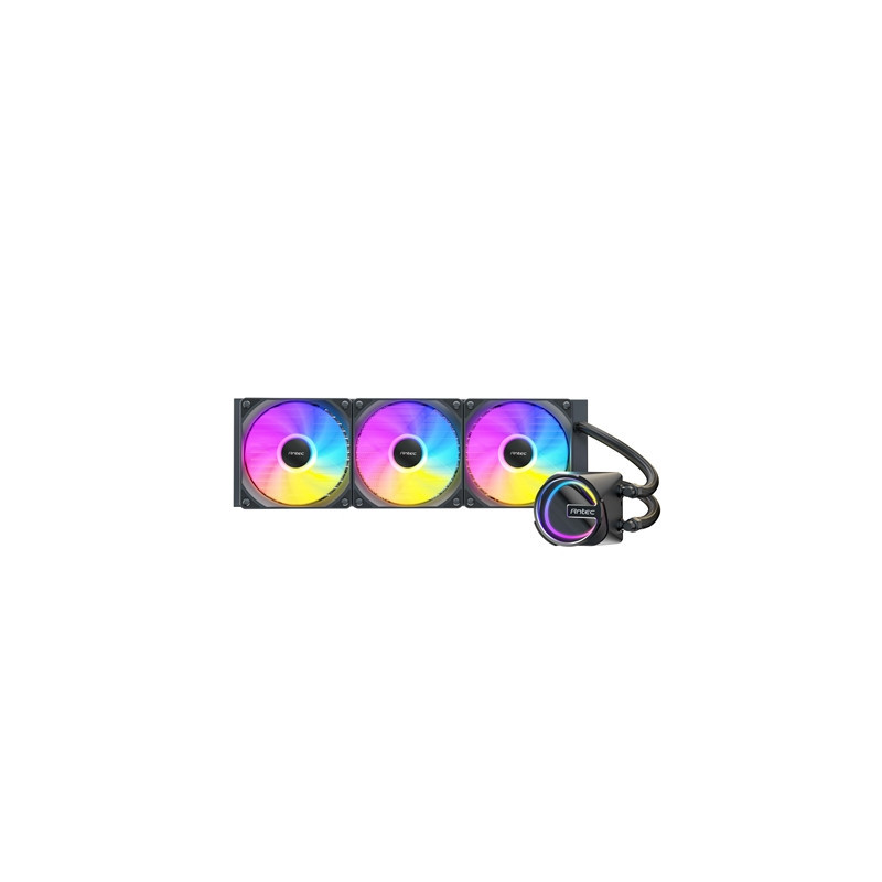 Antec Skeleton 360ARGB Liquid CPU Cooler  Universal Socket  Black  360mm Radiator  PWM up tp 2000 RPMCooling Fans  Addressable R