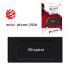 Kingston XS1000 1TB Portable External SSD  Read 1050MB/s  Write 1000MB/s  USB 3.2 Gen 2  5 Year Warranty