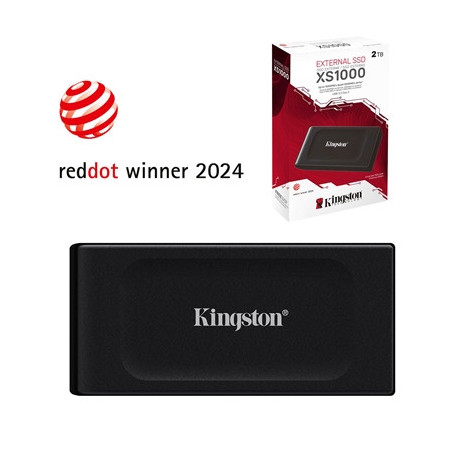 Kingston XS1000 2TB Portable External SSD  Read 1050MB/s  Write 1000MB/s  USB 3.2 Gen 2  5 Year Warranty