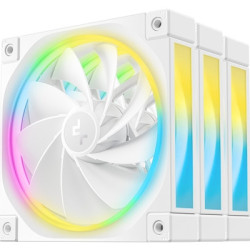 DeepCool FL12 120mm PWM 3 Pack Reverse White Fan - High Performance  Low Noise  Fluid Dynamic Bearing  36 ARGB LEDs  500-2150 RP