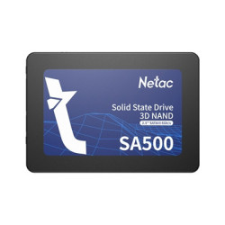 Netac SA500 (NT01SA500-256-S3X) 256GB 2.5 Inch SSD  Sata 3 Interface  Read 520MB/s  Write 450MB/s  3 Year Warranty