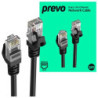 Prevo CAT6-BLK-2M Network Cable  RJ45 (M) to RJ45 (M)  CAT6  2m  Black  Oxygen Free Copper Core  Sturdy PVC Outer Sleeve & Clip 