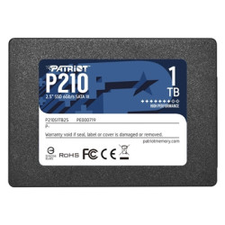 Patriot P210 (P210S1TB25) 1TB 2.5 Inch SSD  Sata 3 Interface  Read 520MB/s  Write 430MB/s  3 Year Warranty