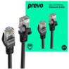 Prevo CAT6-BLK-5M Network Cable  RJ45 (M) to RJ45 (M)  CAT6  5m  Black  Oxygen Free Copper Core  Sturdy PVC Outer Sleeve & Clip 