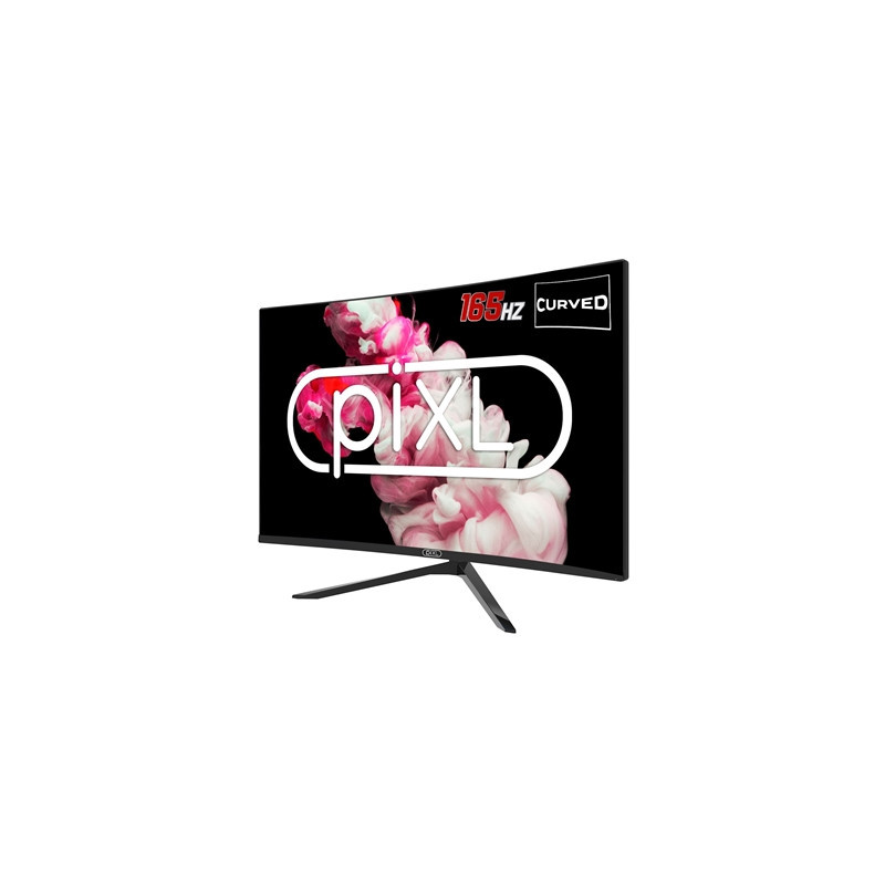 piXL CM27GF6D 27 Inch Curved Frameless Monitor  165Hz  6ms Response Time  HDR  Frameless  1920x1080 Full HD  HDMIx2  Display Por