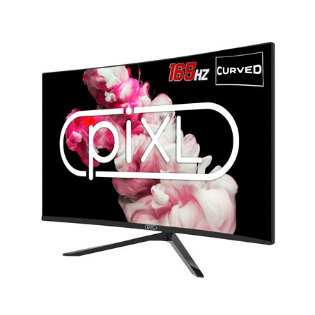 piXL CM27GF6D 27 Inch Curved Frameless Monitor  165Hz  6ms Response Time  HDR  Frameless  1920x1080 Full HD  HDMIx2  Display Por