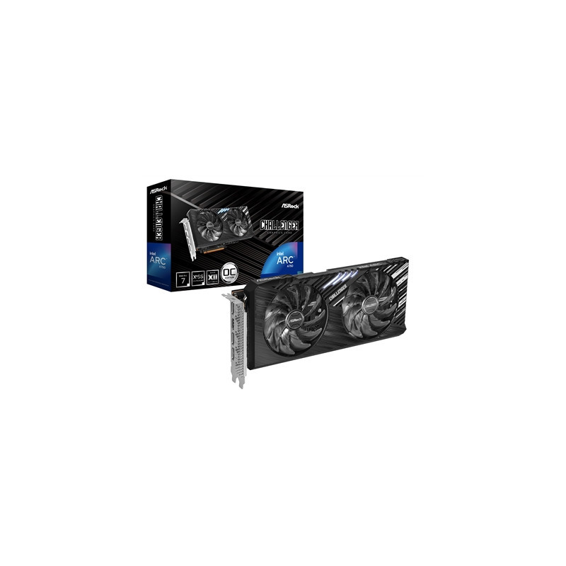 ASRock Intel Arc A750 Challenger SE OC 8GB GDDR6 Graphics Card  2200 MHz Base Clock  Dual Fan  3x DisplayPorts / 1x HDMI Port