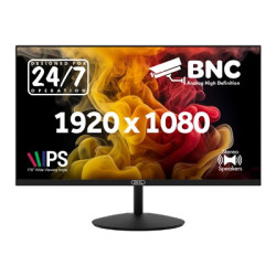 piXL 24-inch Full HD Energy Saving CCTV IPS Monitor for 24/7 use with BNC  HDMI & VGA Connections and CVBS  AHD  TVI & CVI Signa