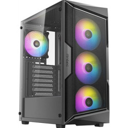 Antec AX61 Elite: Mid-Tower ATX Gaming Case with High-Airflow Mesh Front Panel  4 x 120mm ARGB Fans  Tempered Glass Side Panels 