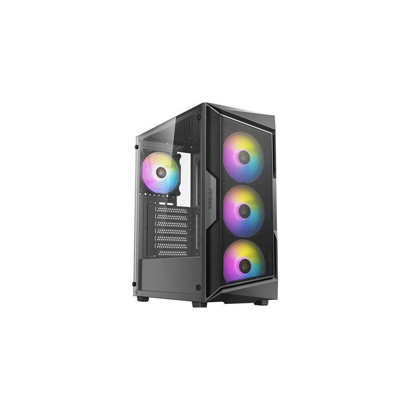 Antec AX61 Elite: Mid-Tower ATX Gaming Case with High-Airflow Mesh Front Panel  4 x 120mm ARGB Fans  Tempered Glass Side Panels 