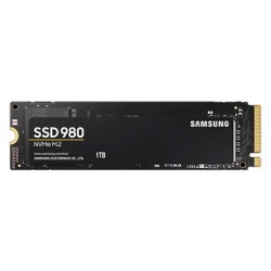 Samsung 980 (MZ-V8V1T0BW) 1TB NVMe SSD  M.2 Interface  PCIe Gen3  2280  Read 350MB/s  Write 3000MB/s  5 Year Warranty