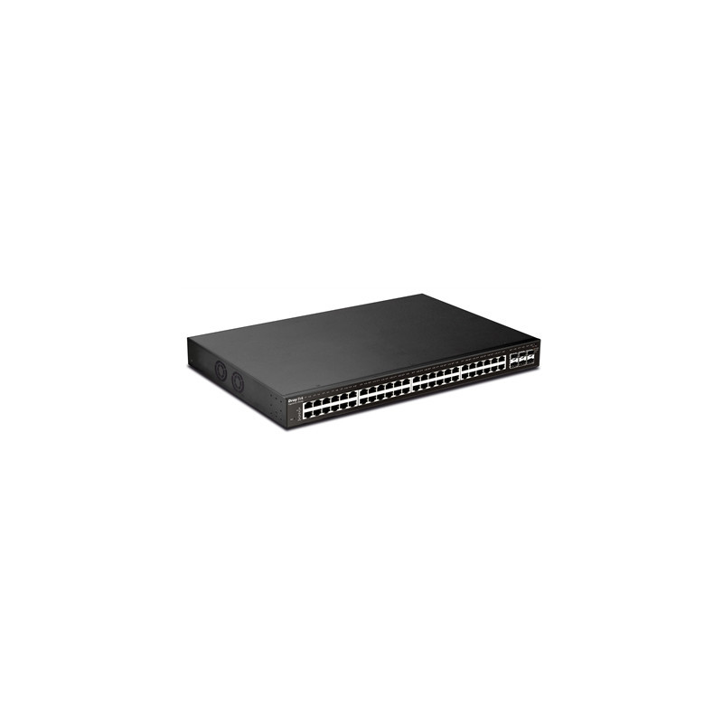 DrayTek VSP2540XS-K VigorSwitch P2540XS 48 Port POE Fully Managed Layer 2+ Switch with 6x 10GbE SFP Ports
