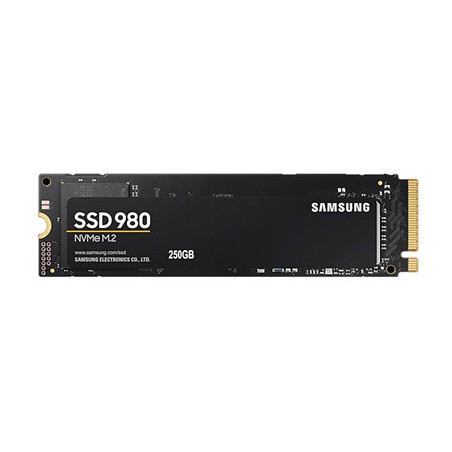 Samsung 980 (MZ-V8V250BW) 250GB NVMe SSD  M.2 Interface  PCIe Gen3  2280  Read 2900MB/s  Write 1300MB/s  5 Year Warranty