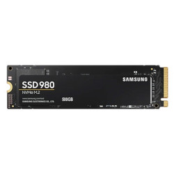Samsung 980 (MZ-V8V500BW) 500GB NVMe SSD  M.2 Interface  PCIe Gen3  2280  Read 3100MB/s  Write 2600MB/s  5 Year Warranty