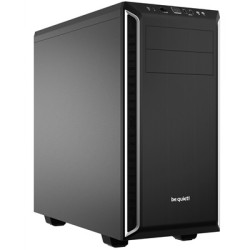 be quiet! BG022 Pure Base 600 Silver Mid Tower Gaming Case  1 x USB 3.2  Water Cooling Ready  2 x Pre-Installed Pure Wings 3 140