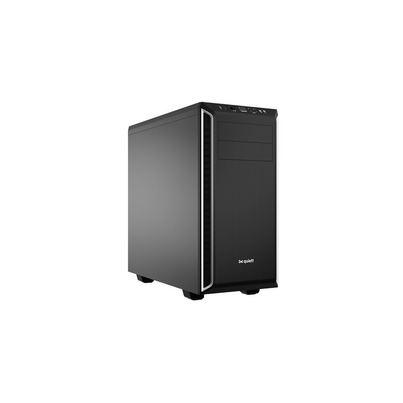 be quiet! BG022 Pure Base 600 Silver Mid Tower Gaming Case  1 x USB 3.2  Water Cooling Ready  2 x Pre-Installed Pure Wings 3 140