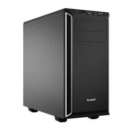 be quiet! BG022 Pure Base 600 Silver Mid Tower Gaming Case  1 x USB 3.2  Water Cooling Ready  2 x Pre-Installed Pure Wings 3 140