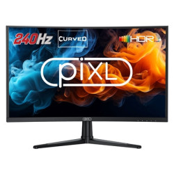 piXL PX27CC301B 27 Inch 240Hz HDR 10+ Full HD Curved Gaming Monitor with 1920 x 1080 Resolution  1ms Response Time  HDR 10+  Dis