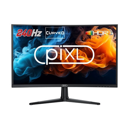 piXL PX27CC301B 27 Inch 240Hz HDR 10+ Full HD Curved Gaming Monitor with 1920 x 1080 Resolution  1ms Response Time  HDR 10+  Dis