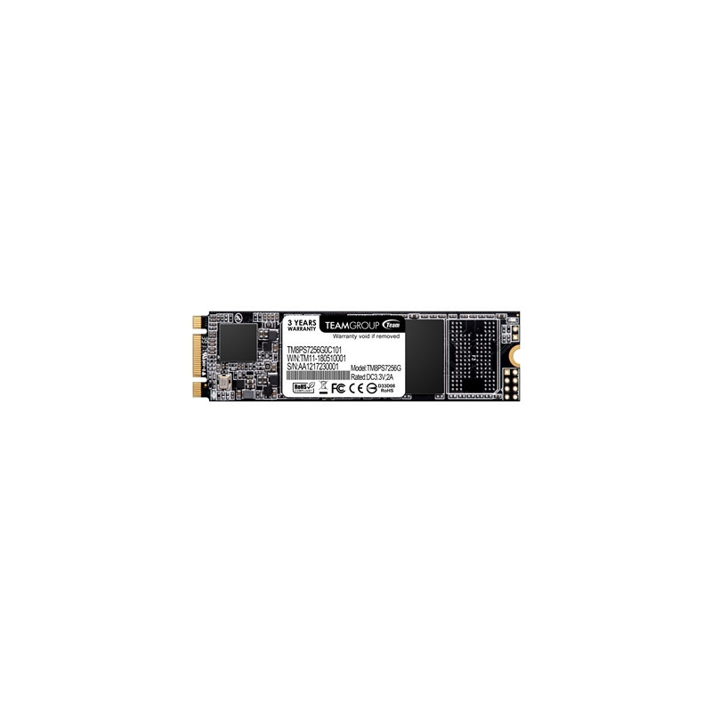 Team MS30 256GB M.2 Sata (TM8PS7256G0C101) 256GB  M.2 Sata Interface  PCIe Gen3  Read 550MB/s  Write 470MB/s  3 Year Warranty