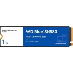 WD Blue SN580 (WDS100T3B0E) 1TB NVMe M.2 Interface  PCIe Gen4  2280  Read 4150MB/s  Write 4150MB/s  5 Year Warranty
