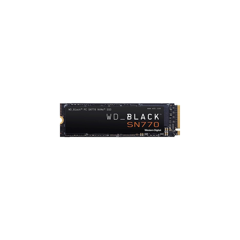 WD Black SN770 (WDS100T3X0E) 1TB NVMe SSD  M.2 Interface  PCIe Gen4  2280  Read 5150MB/s  Write 4900MB/s  5 Year Warranty