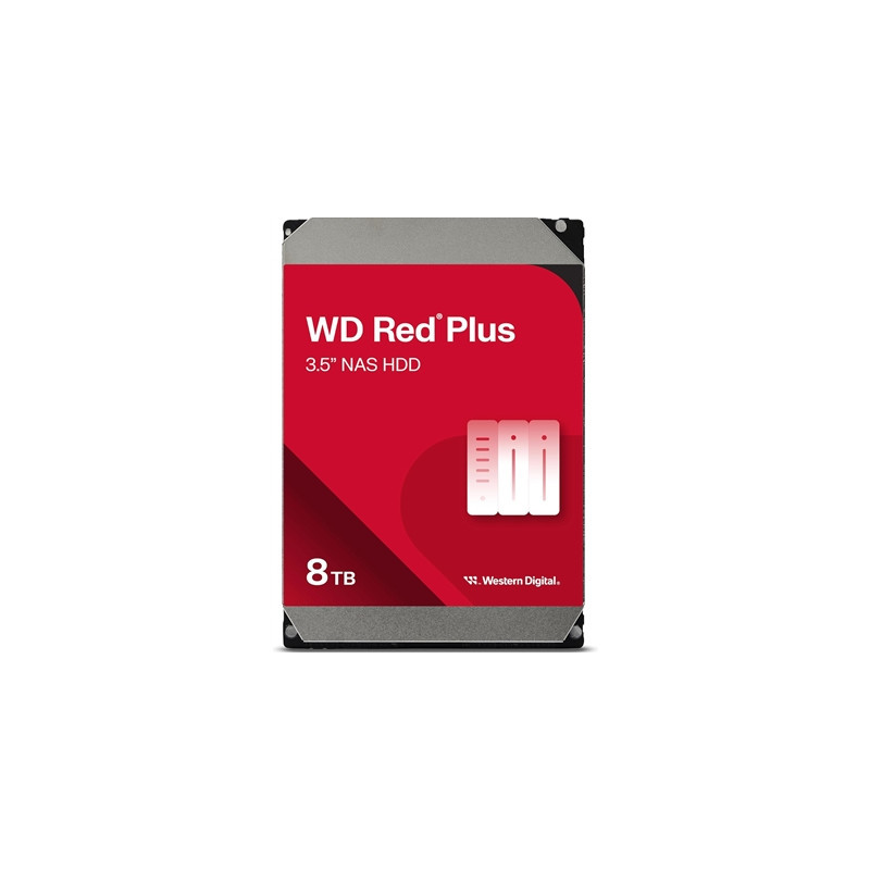 WD Red Plus WD80EFPX 8TB 3.5“ 256MB Cache SATA III NAS Internal Hard Drive