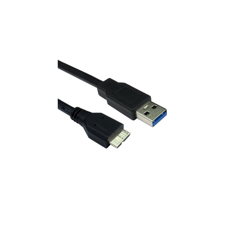 USB 3.0 A (M) to USB 3.0 Micro B (M) 0.75m Black OEM Data Cable