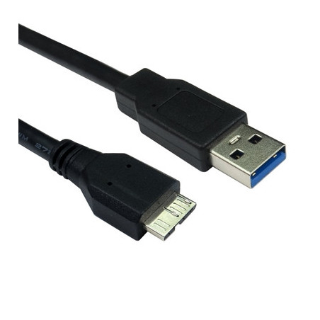 USB 3.0 A (M) to USB 3.0 Micro B (M) 0.75m Black OEM Data Cable