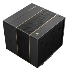 DeepCool ASSASSIN VC ELITE Black Dual-Tower CPU Cooler  Vapor Chamber Base  7 Heatpipes  300W TDP  Quiet Dual Fans (140mm + 120m