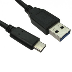 TARGET USB3C-921 Data Cable  USB 3.1 Type-A (M) to USB 3.1 Type-C (M)  1m  Black  10Gbps Data Transfer Rate  Supports up to 3A 2
