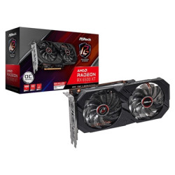 ASRock AMD Radeon RX 6500 XT Phantom Gaming OC 4GB GDDR6 Graphics Card  1024 Streams  2820MHz Boost Clock  Dual Fan  1x DisplayP