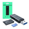 Prevo CR311 USB 3.0 Card Reader  High-speed Memory Card Adapter Supports SD/Micro SD/TF/SDHC/SDXC/MMC  Compatible with Windows  