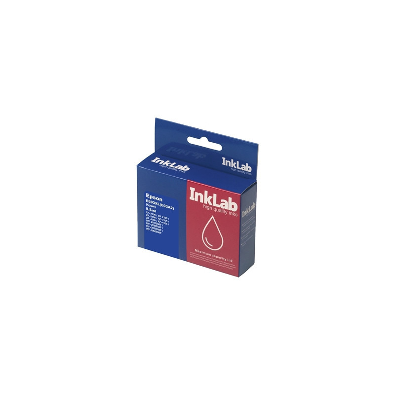 InkLab 603XL Epson Compatible Cyan Replacement Ink
