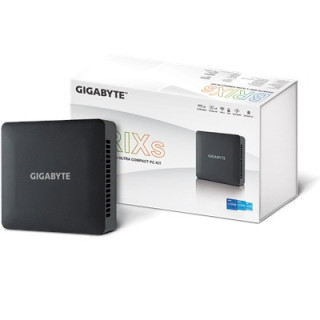Gigabyte BRIX (GB-BRI7H-1355) Barebone Kit  Intel Core i7-1355U 5.0GHz 10 Core CPU  2 x DDR4 SO-DIMM Slots  1 x M.2 2280 Slot  1