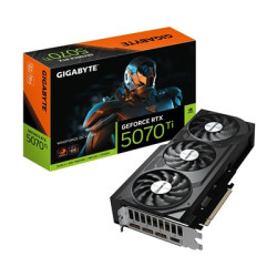 Gigabyte NVIDIA GeForce RTX 5070 Ti WINDFORCE OC V2 16GB GDDR7 Graphics Card  8960 CUDA Cores  2497 MHz Core Clock  Triple Fan  
