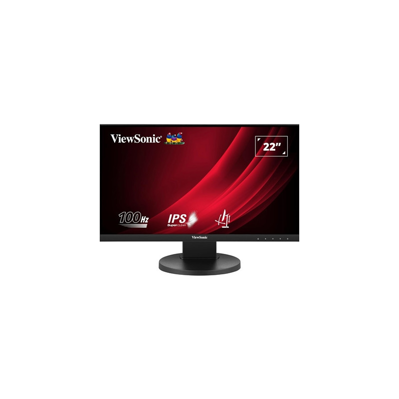 Viewsonic VG2208A-HD 22-Inch Full HD Monitor  1080p  1920 x 1080 resolution  100Hz  HDMI  VGA  DisplayPort  5ms  LED  VA Panel  