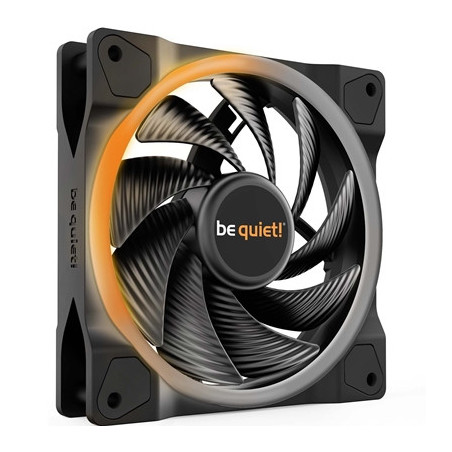 be quiet! Light Wings PWM High Speed Addressable RGB Fan  120mm  2500RPM  4-Pin PWM Fan & 3-Pin ARGB Connectors  Black Frame  Bl