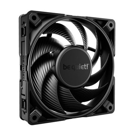 be quiet! Silent Wings Pro 4 PWM Black Fan  120mm  3000RPM  4-Pin PWM Fan Connector  Black Frame  Black Blades  Optimized Fan Bl